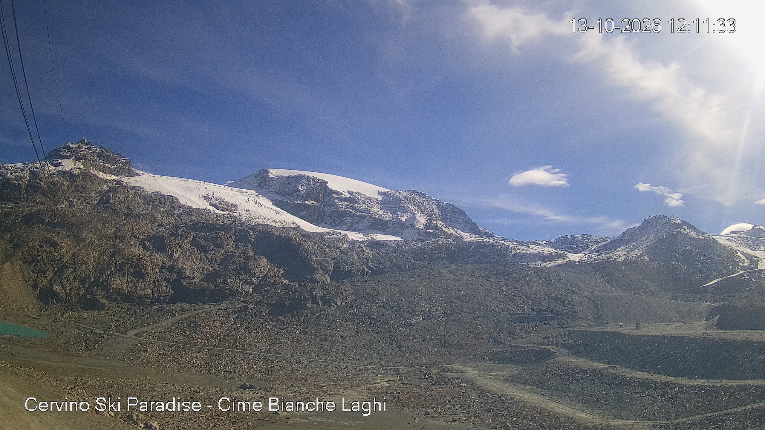 Archiv Foto Webcam Cervinia - Cime Bianche Laghi