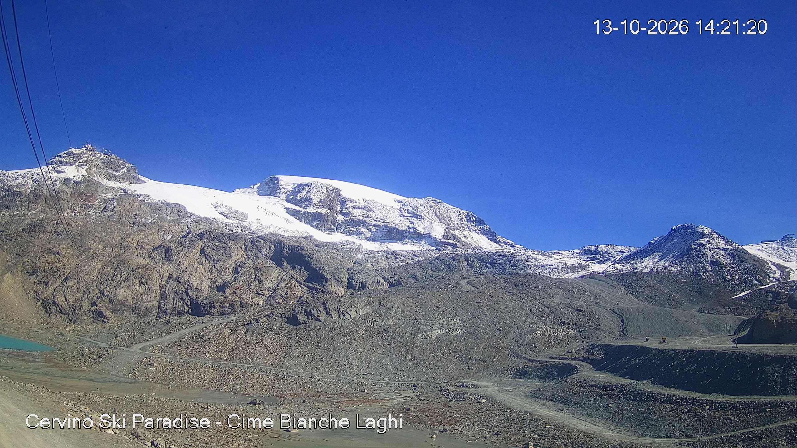 Archiv Foto Webcam Cervinia - Cime Bianche Laghi