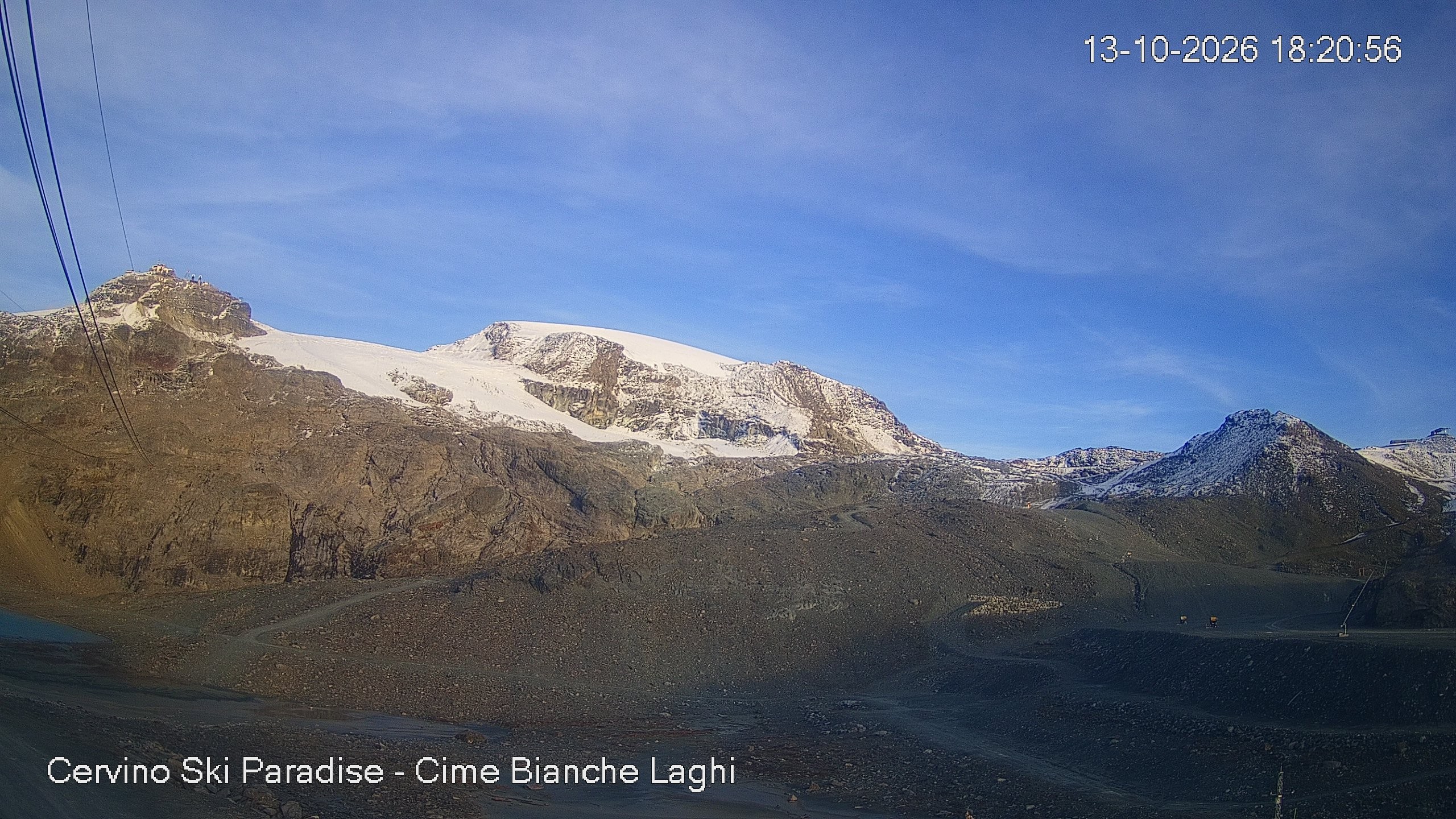 Archiv Foto Webcam Cervinia - Cime Bianche Laghi