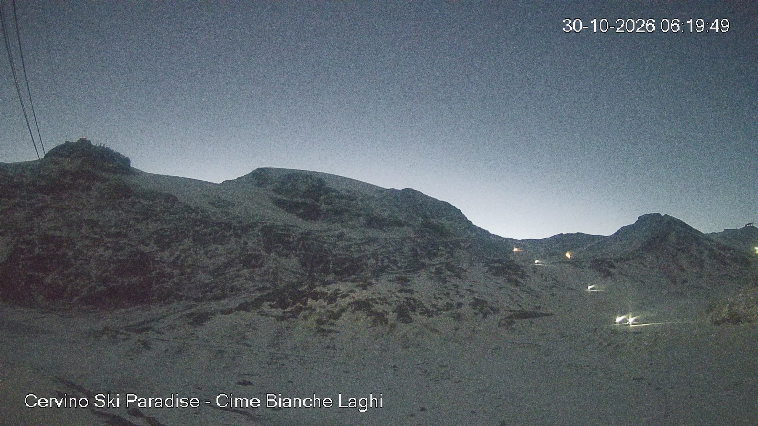 Archiv Foto Webcam Cervinia - Cime Bianche Laghi