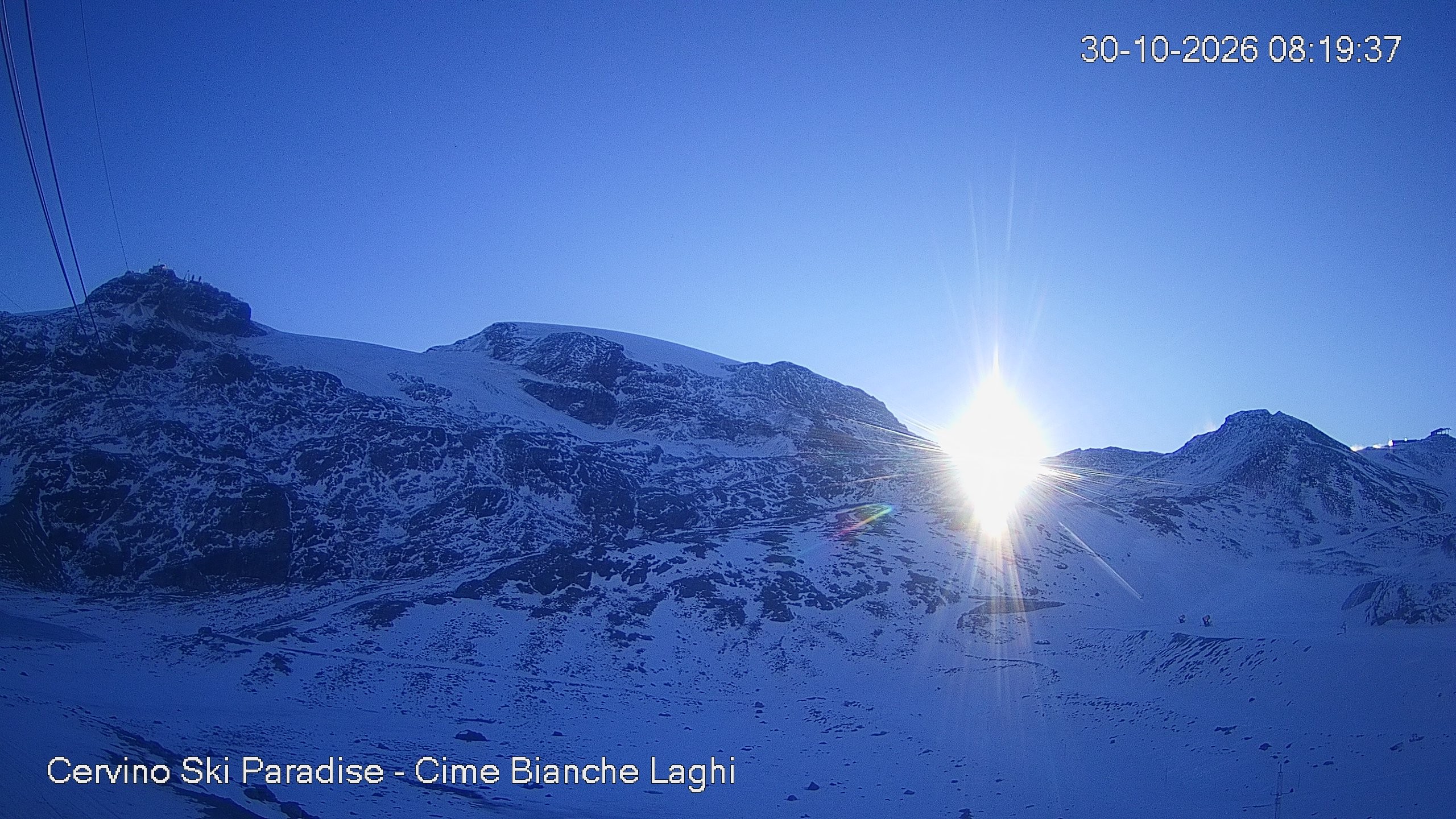 Archiv Foto Webcam Cervinia - Cime Bianche Laghi