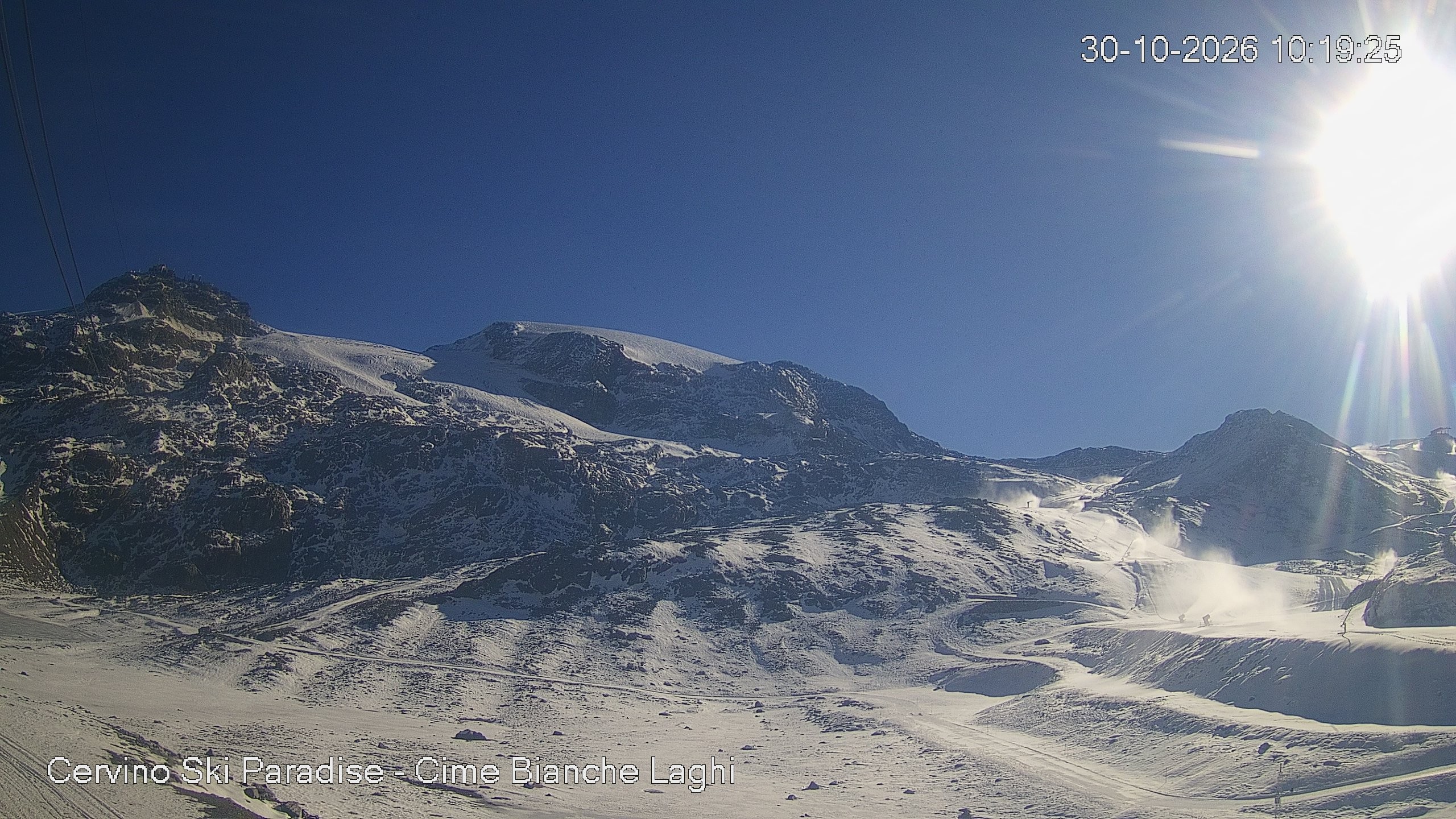 Archiv Foto Webcam Cervinia - Cime Bianche Laghi