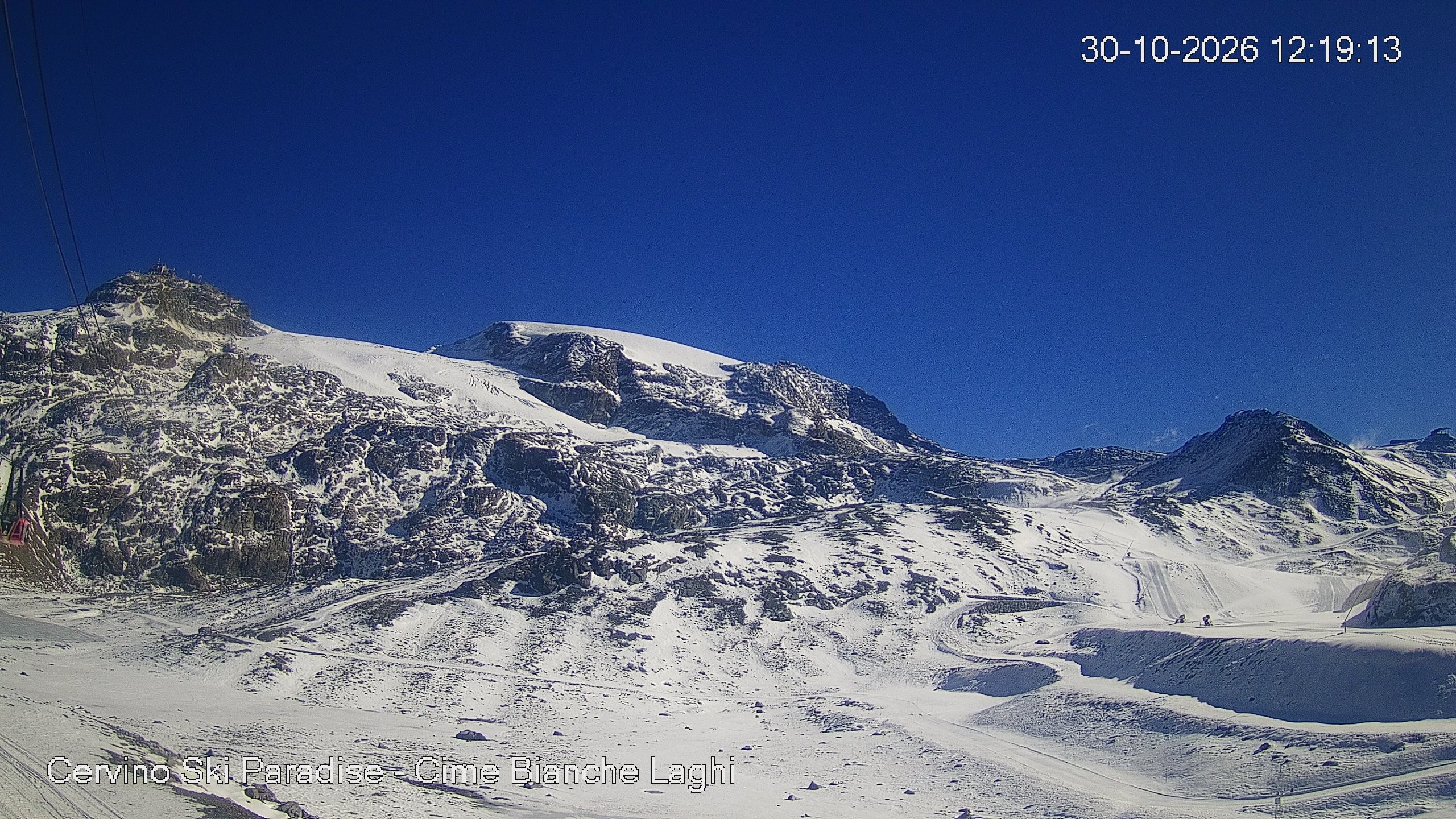 Archiv Foto Webcam Cervinia - Cime Bianche Laghi