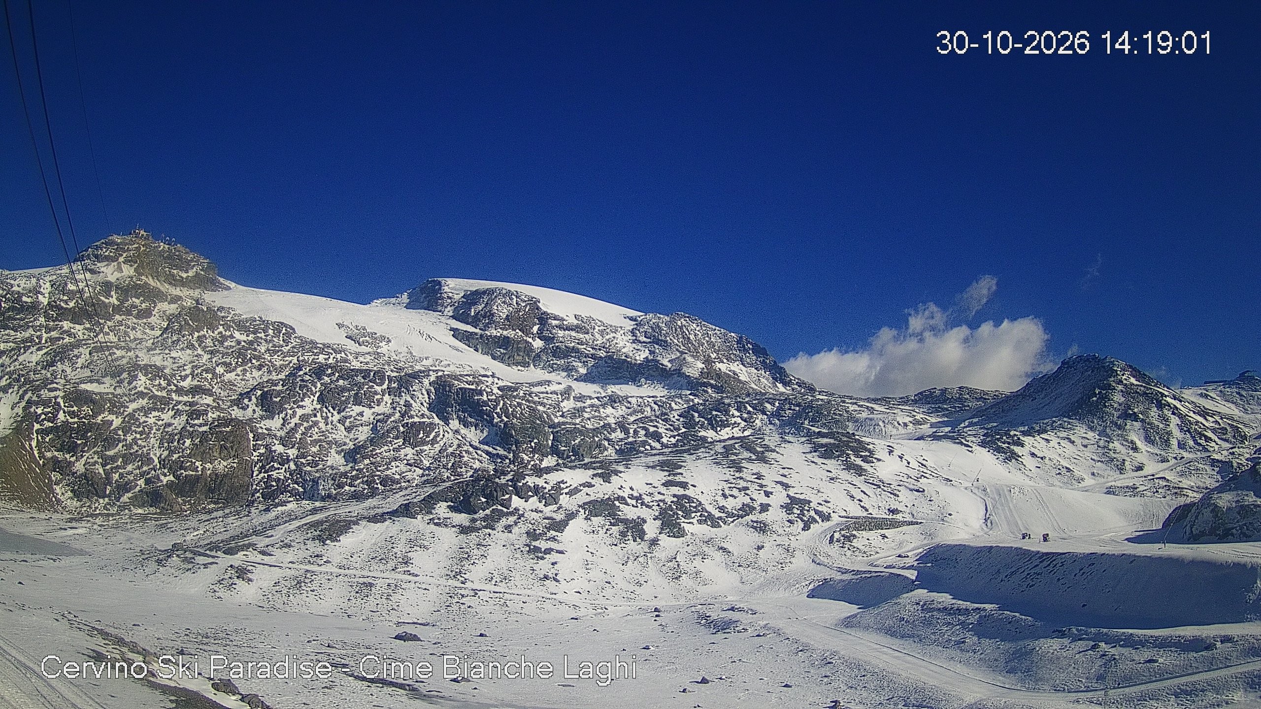 Archiv Foto Webcam Cervinia - Cime Bianche Laghi