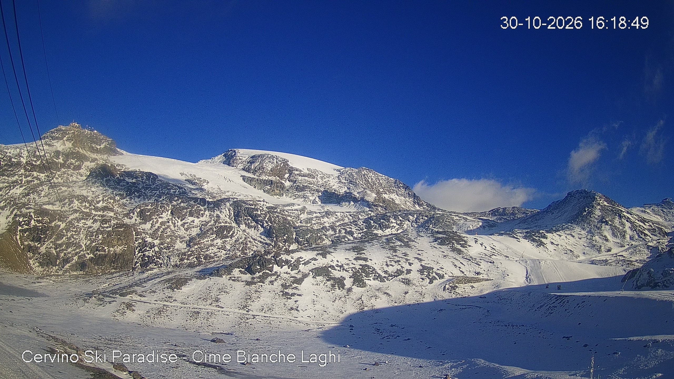 Archiv Foto Webcam Cervinia - Cime Bianche Laghi