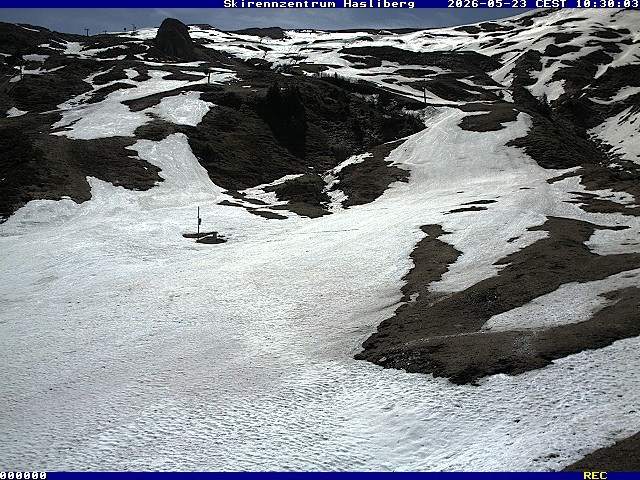 Archived image Webcam Meiringen-Hasliberg (1.884m)