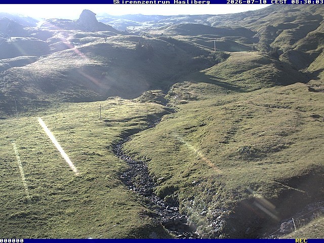 Archived image Webcam Meiringen-Hasliberg (1.884m)