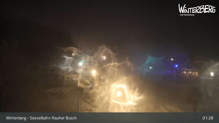 Archiv Foto Webcam Winterberg: Blick auf die Sesselbahn "Rauher Busch"