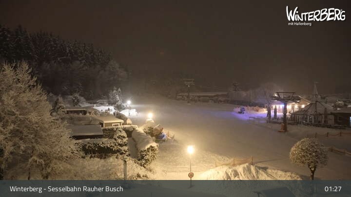 Archiv Foto Webcam Winterberg: Blick auf die Sesselbahn "Rauher Busch"