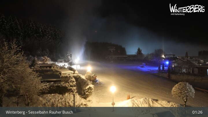 Archiv Foto Webcam Winterberg: Blick auf die Sesselbahn "Rauher Busch"