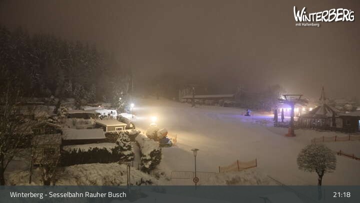 Archiv Foto Webcam Winterberg: Blick auf die Sesselbahn "Rauher Busch"