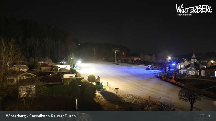 Archiv Foto Webcam Winterberg: Blick auf die Sesselbahn "Rauher Busch"