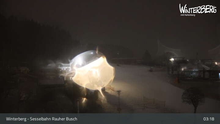 Archiv Foto Webcam Winterberg: Blick auf die Sesselbahn "Rauher Busch"