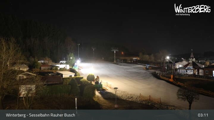 Archiv Foto Webcam Winterberg: Blick auf die Sesselbahn "Rauher Busch"