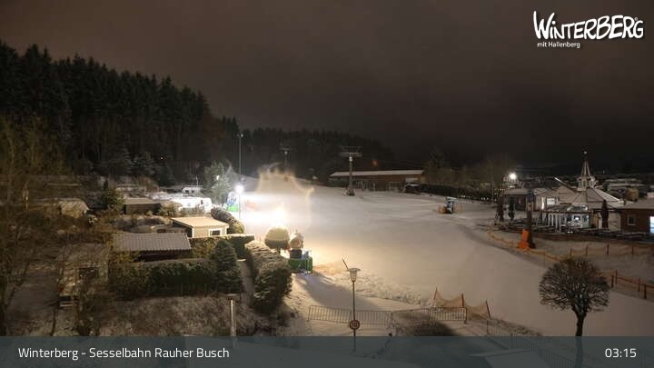 Archiv Foto Webcam Winterberg: Blick auf die Sesselbahn "Rauher Busch"