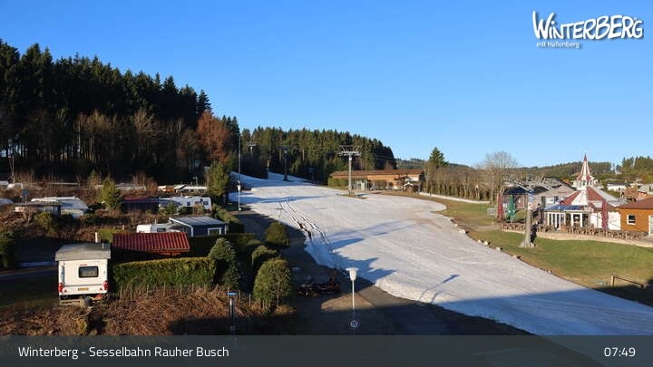 Archiv Foto Webcam Winterberg: Blick auf die Sesselbahn "Rauher Busch"