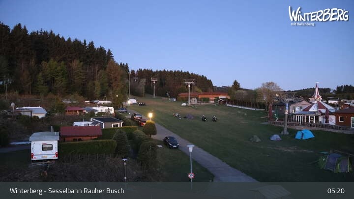 Archiv Foto Webcam Winterberg: Blick auf die Sesselbahn "Rauher Busch"