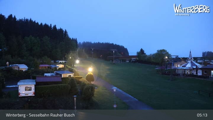 Archiv Foto Webcam Winterberg: Blick auf die Sesselbahn "Rauher Busch"