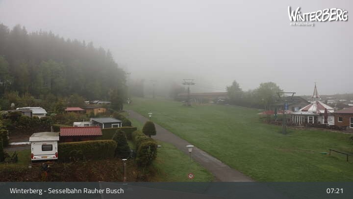 Archiv Foto Webcam Winterberg: Blick auf die Sesselbahn "Rauher Busch"