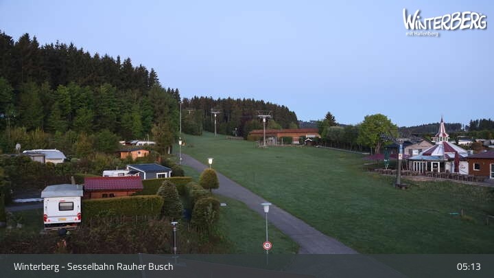 Archiv Foto Webcam Winterberg: Blick auf die Sesselbahn "Rauher Busch"