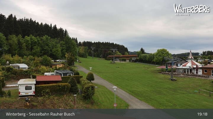 Archiv Foto Webcam Winterberg: Blick auf die Sesselbahn "Rauher Busch"