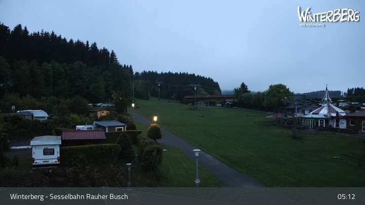 Archiv Foto Webcam Winterberg: Blick auf die Sesselbahn "Rauher Busch"