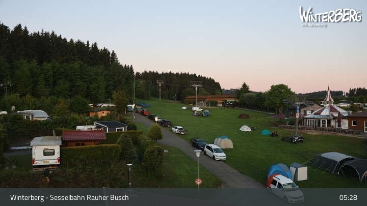 Archiv Foto Webcam Winterberg: Blick auf die Sesselbahn "Rauher Busch"