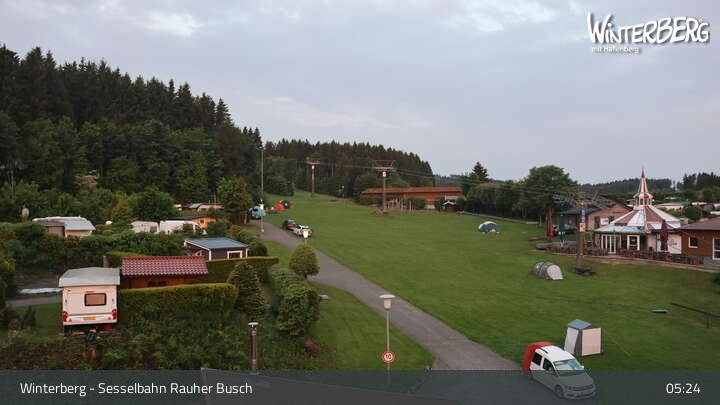 Archiv Foto Webcam Winterberg: Blick auf die Sesselbahn "Rauher Busch"