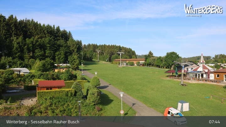 Archiv Foto Webcam Winterberg: Blick auf die Sesselbahn "Rauher Busch"