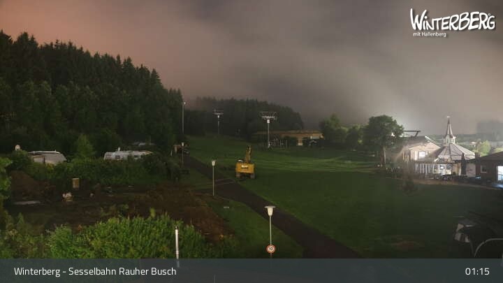 Archiv Foto Webcam Winterberg: Blick auf die Sesselbahn "Rauher Busch"