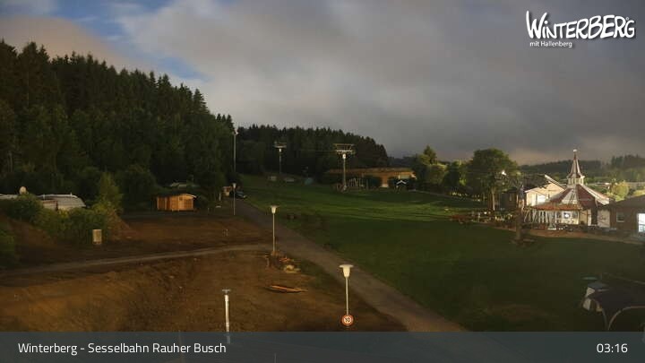 Archiv Foto Webcam Winterberg: Blick auf die Sesselbahn "Rauher Busch"