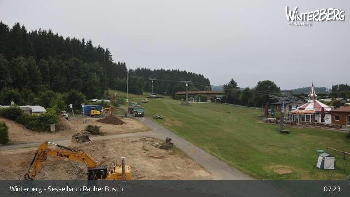 Archiv Foto Webcam Winterberg: Blick auf die Sesselbahn "Rauher Busch"
