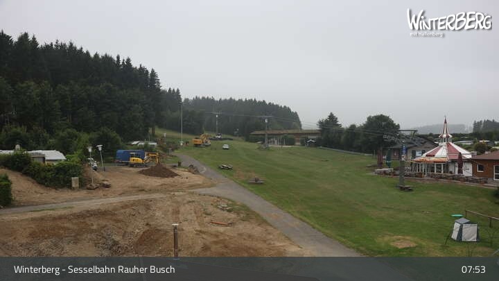 Archiv Foto Webcam Winterberg: Blick auf die Sesselbahn "Rauher Busch"