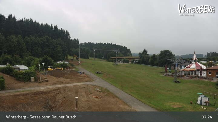 Archiv Foto Webcam Winterberg: Blick auf die Sesselbahn "Rauher Busch"