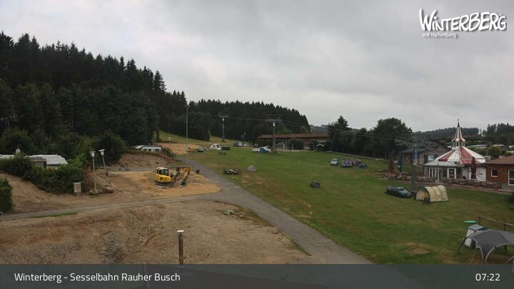 Archiv Foto Webcam Winterberg: Blick auf die Sesselbahn "Rauher Busch"