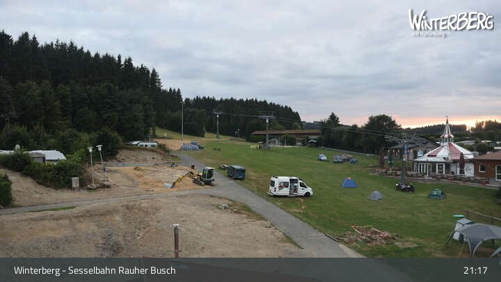 Archiv Foto Webcam Winterberg: Blick auf die Sesselbahn "Rauher Busch"