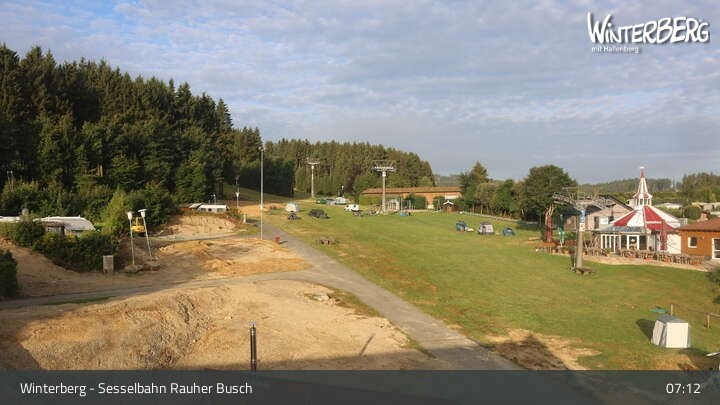 Archiv Foto Webcam Winterberg: Blick auf die Sesselbahn "Rauher Busch"