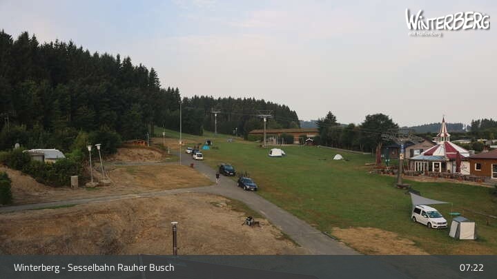 Archiv Foto Webcam Winterberg: Blick auf die Sesselbahn "Rauher Busch"