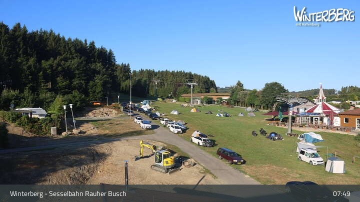 Archiv Foto Webcam Winterberg: Blick auf die Sesselbahn "Rauher Busch"