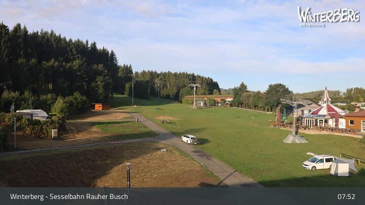 Archiv Foto Webcam Winterberg: Blick auf die Sesselbahn "Rauher Busch"