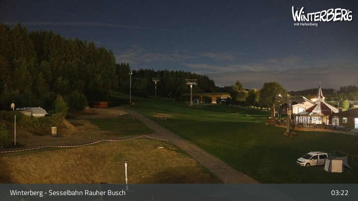 Archiv Foto Webcam Winterberg: Blick auf die Sesselbahn "Rauher Busch"