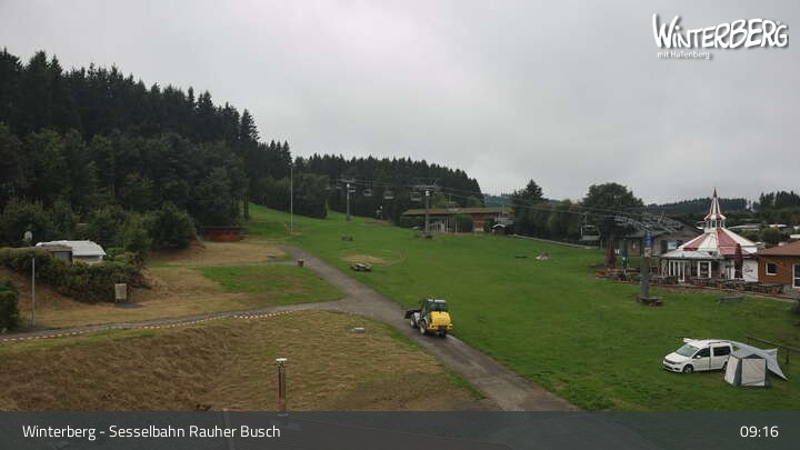 Archiv Foto Webcam Winterberg: Blick auf die Sesselbahn "Rauher Busch"