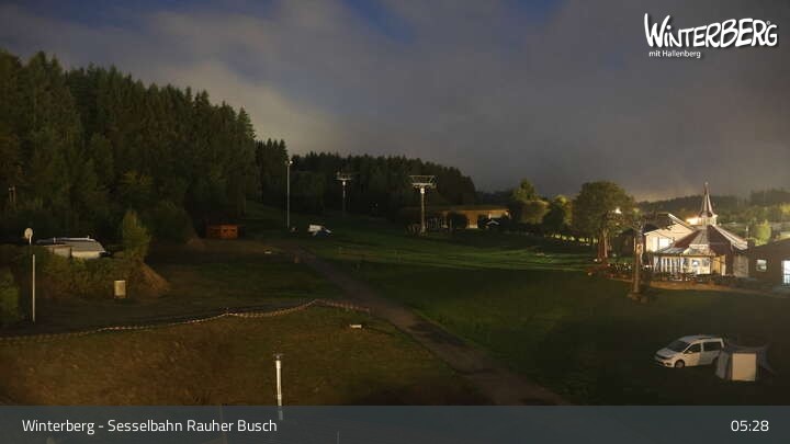 Archiv Foto Webcam Winterberg: Blick auf die Sesselbahn "Rauher Busch"