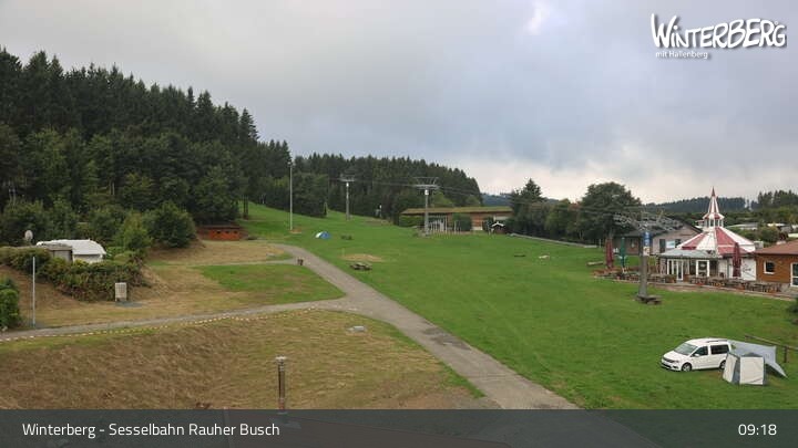 Archiv Foto Webcam Winterberg: Blick auf die Sesselbahn "Rauher Busch"