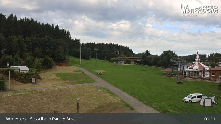 Archiv Foto Webcam Winterberg: Blick auf die Sesselbahn "Rauher Busch"
