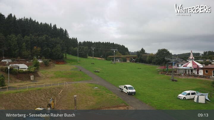 Archiv Foto Webcam Winterberg: Blick auf die Sesselbahn "Rauher Busch"
