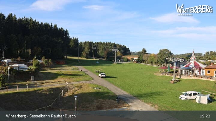 Archiv Foto Webcam Winterberg: Blick auf die Sesselbahn "Rauher Busch"