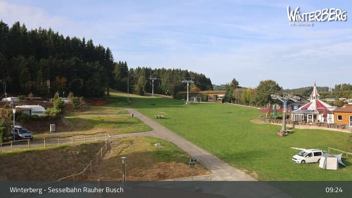 Archiv Foto Webcam Winterberg: Blick auf die Sesselbahn "Rauher Busch"