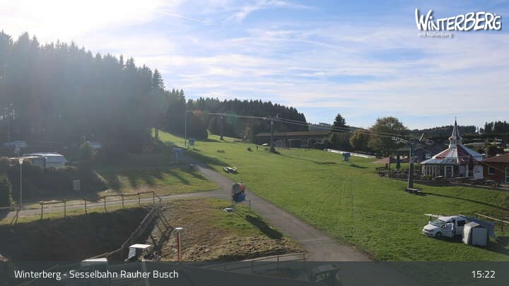 Archiv Foto Webcam Winterberg: Blick auf die Sesselbahn "Rauher Busch"