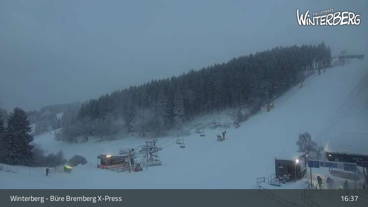 Archiv Foto Webcam Winterberg: Blick Büre Bremberg X-Press